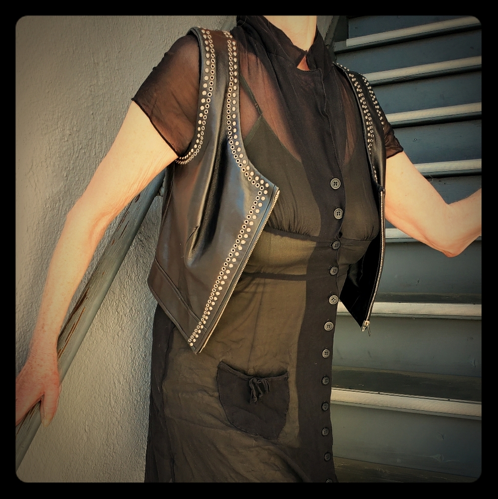 Prada Leather Studded Vest